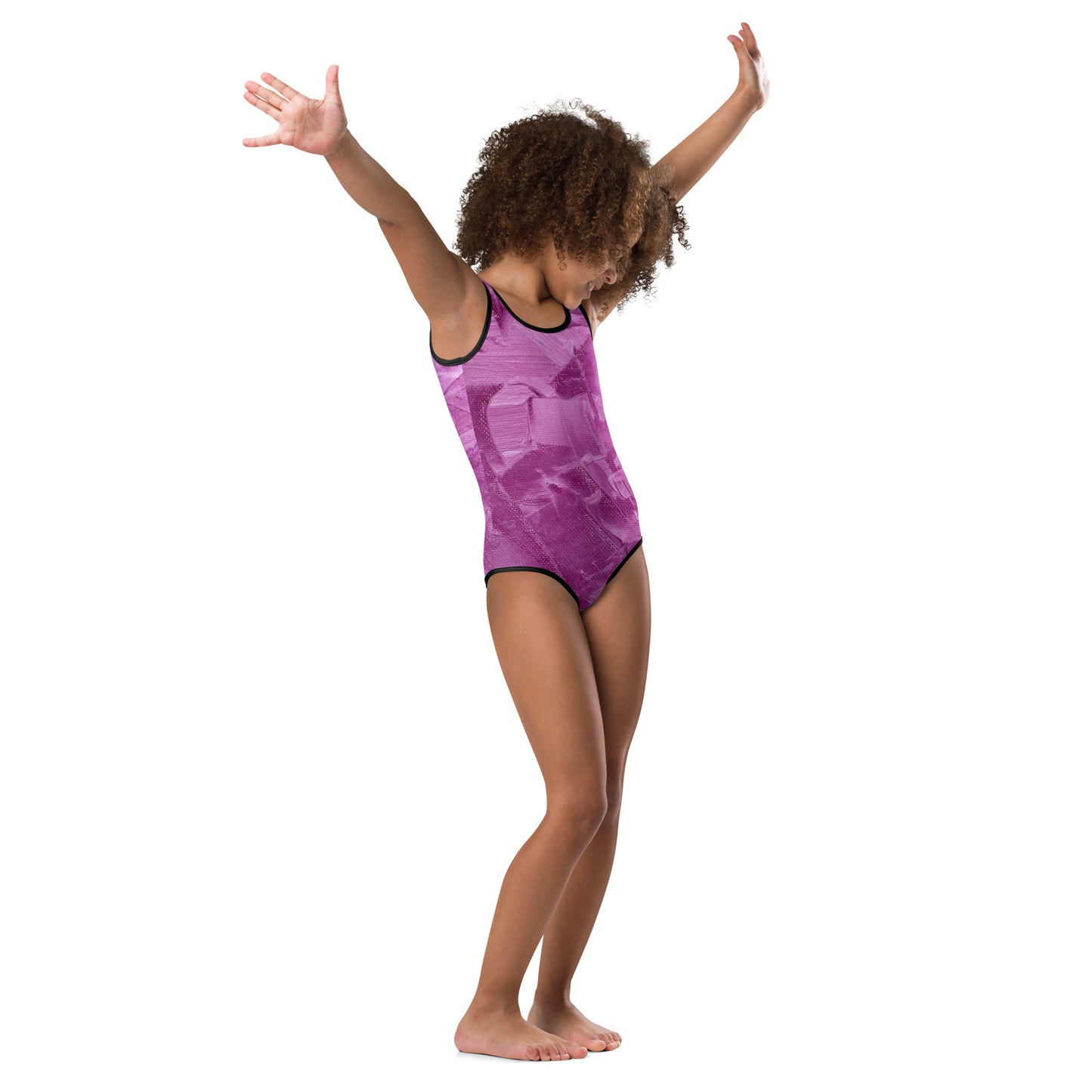 Ebonized Mulberry Girl's Swimsuit - FLAKOUT