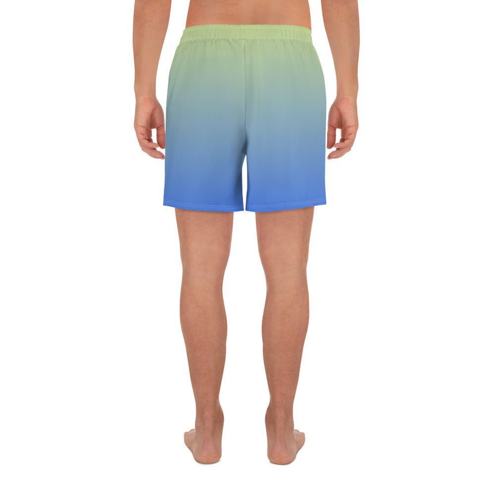 Cerulean Skyline Men's Recycled Shorts - FLAKOUT