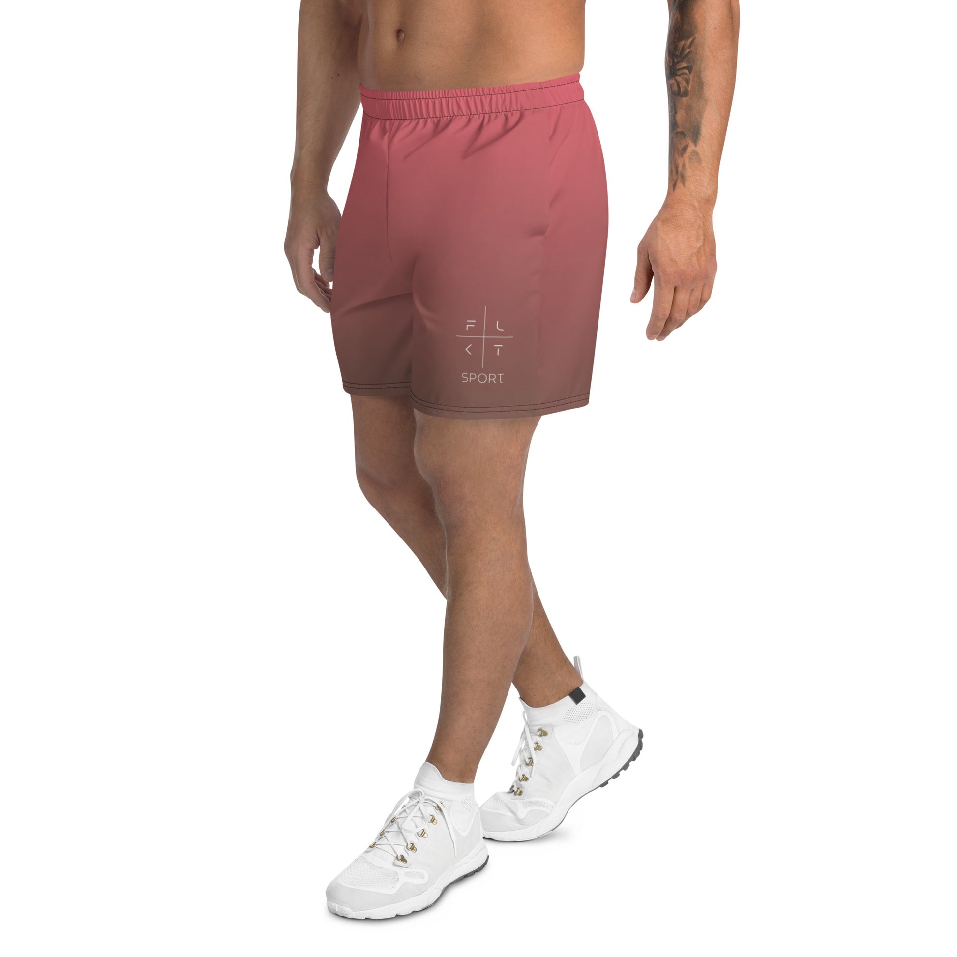 FLAKOUT Sport Rouge Fusion Men's Recycled Athletic Shorts - FLAKOUT