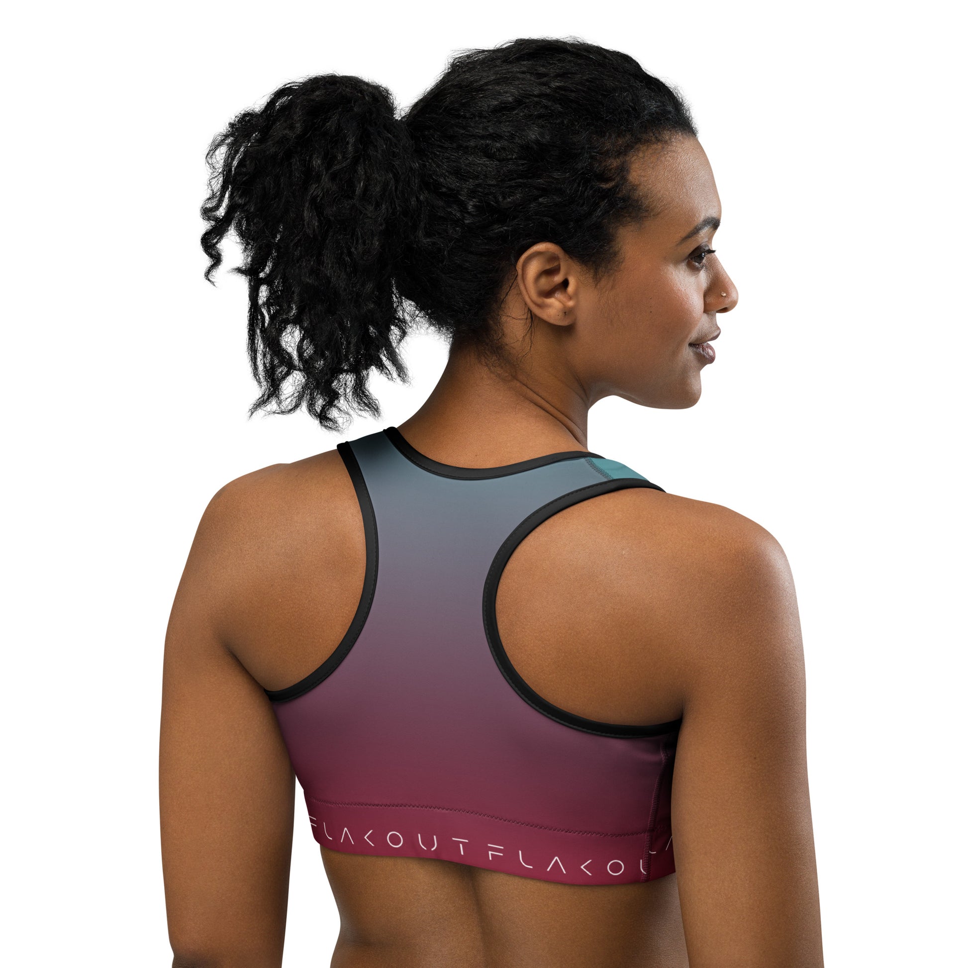 Electric Collision Women's Sports Performance Bra - FLAKOUT