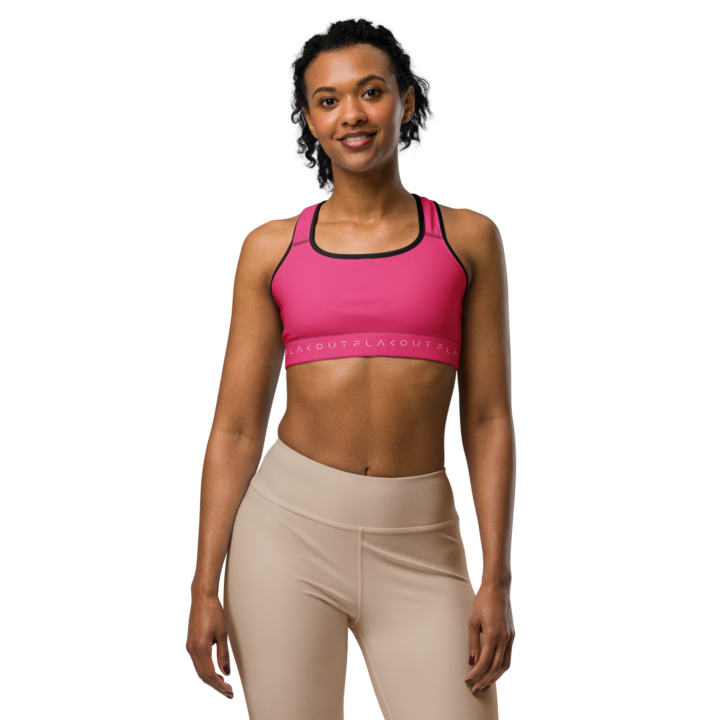 Pink Delight Women's Sports Performance Bra - FLAKOUT