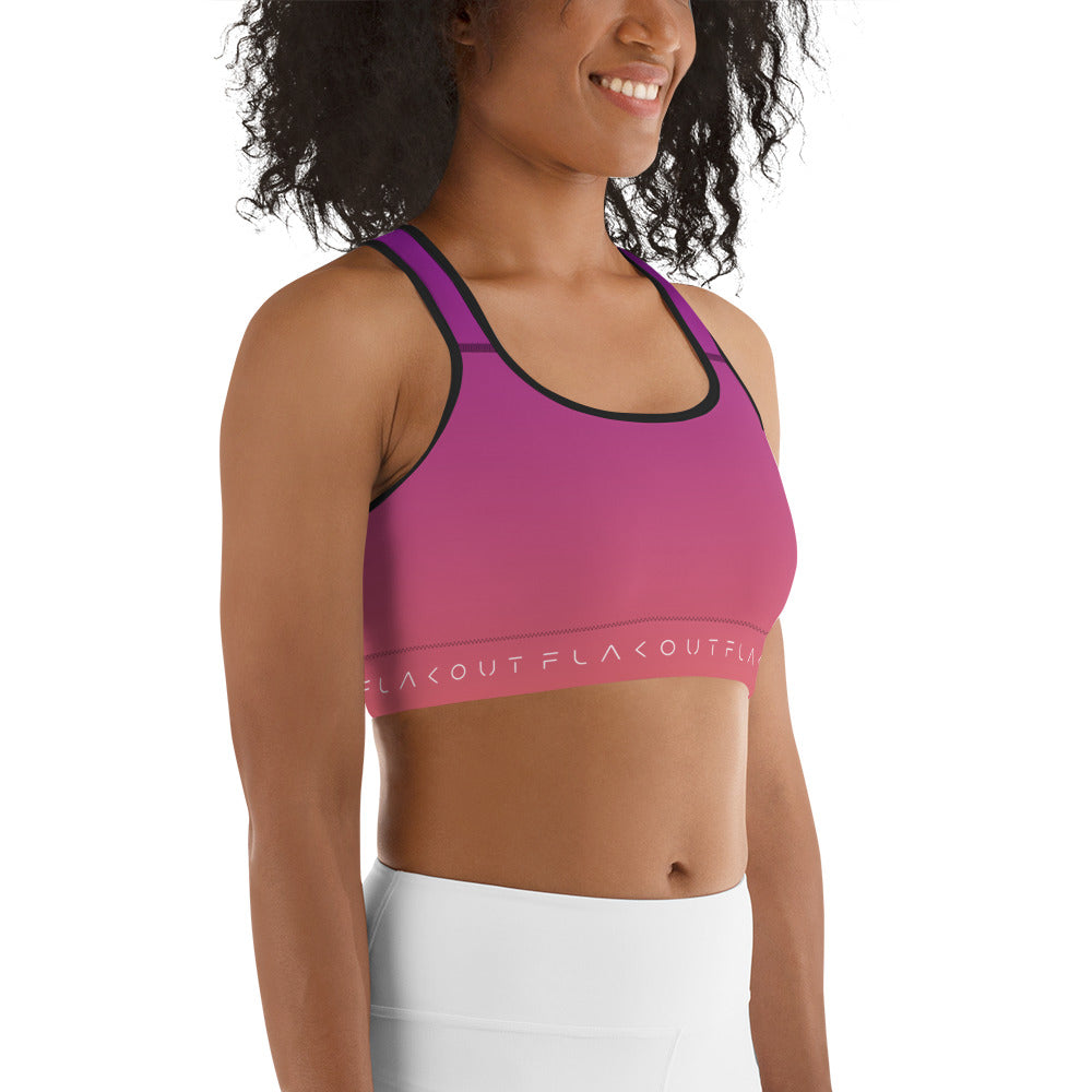 Berry Sunset Women's Sports Performance Bra - FLAKOUT