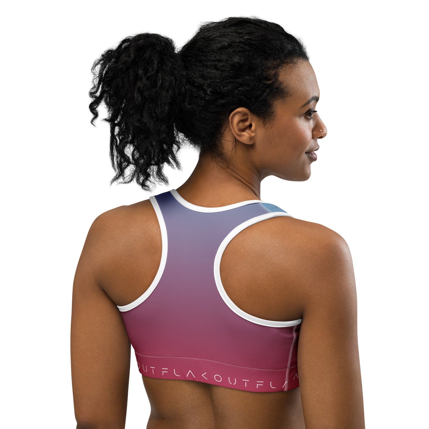 Cherry Sky Women's Sports Performance Bra - FLAKOUT