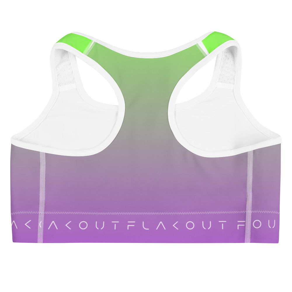 Lime Zest Women's Sports Performance Bra - FLAKOUT