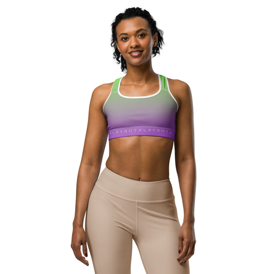 Lime Zest Women's Sports Performance Bra - FLAKOUT