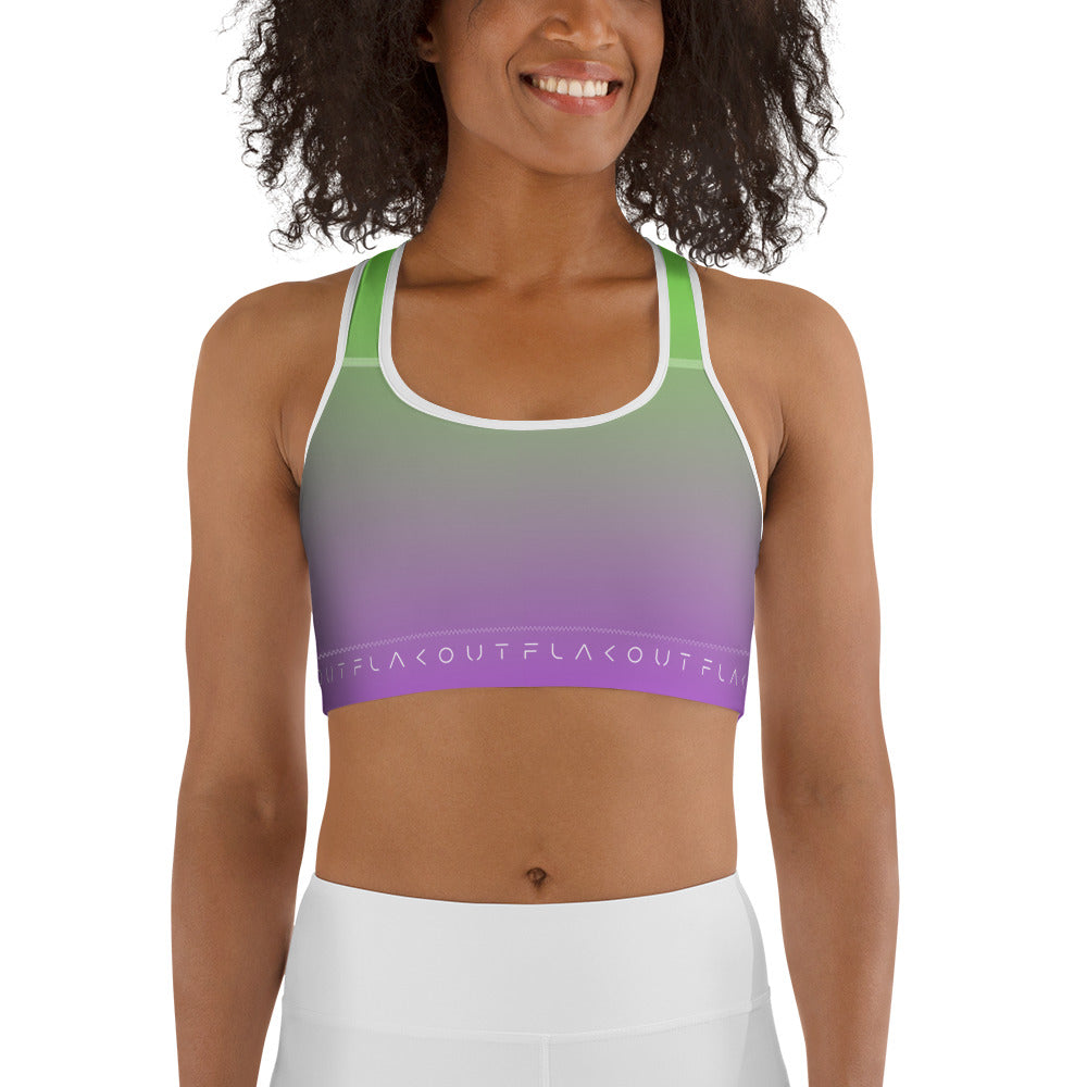 Lime Zest Women's Sports Performance Bra - FLAKOUT