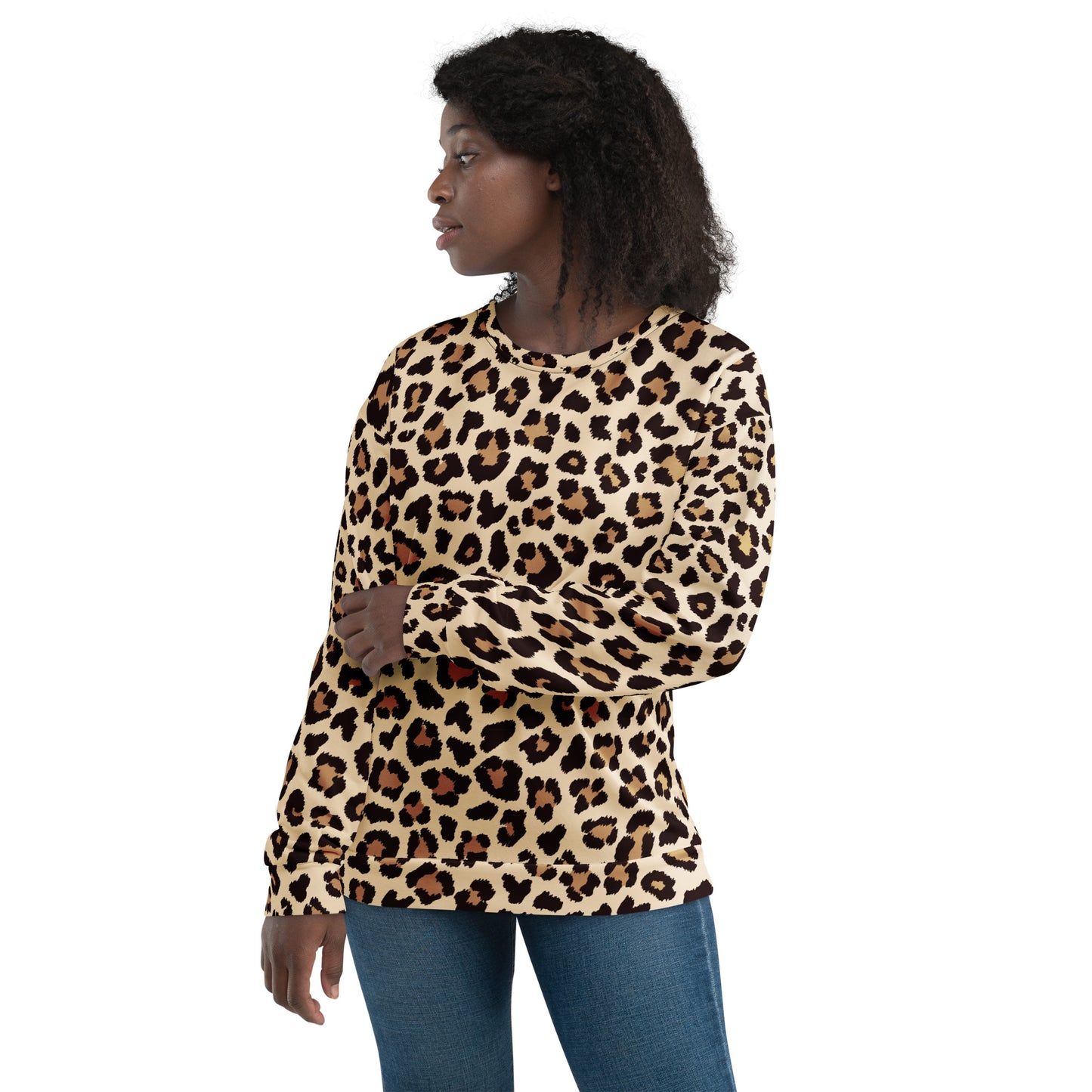 Leopar Chic Feline Women's Sweatshirt - FLAKOUT