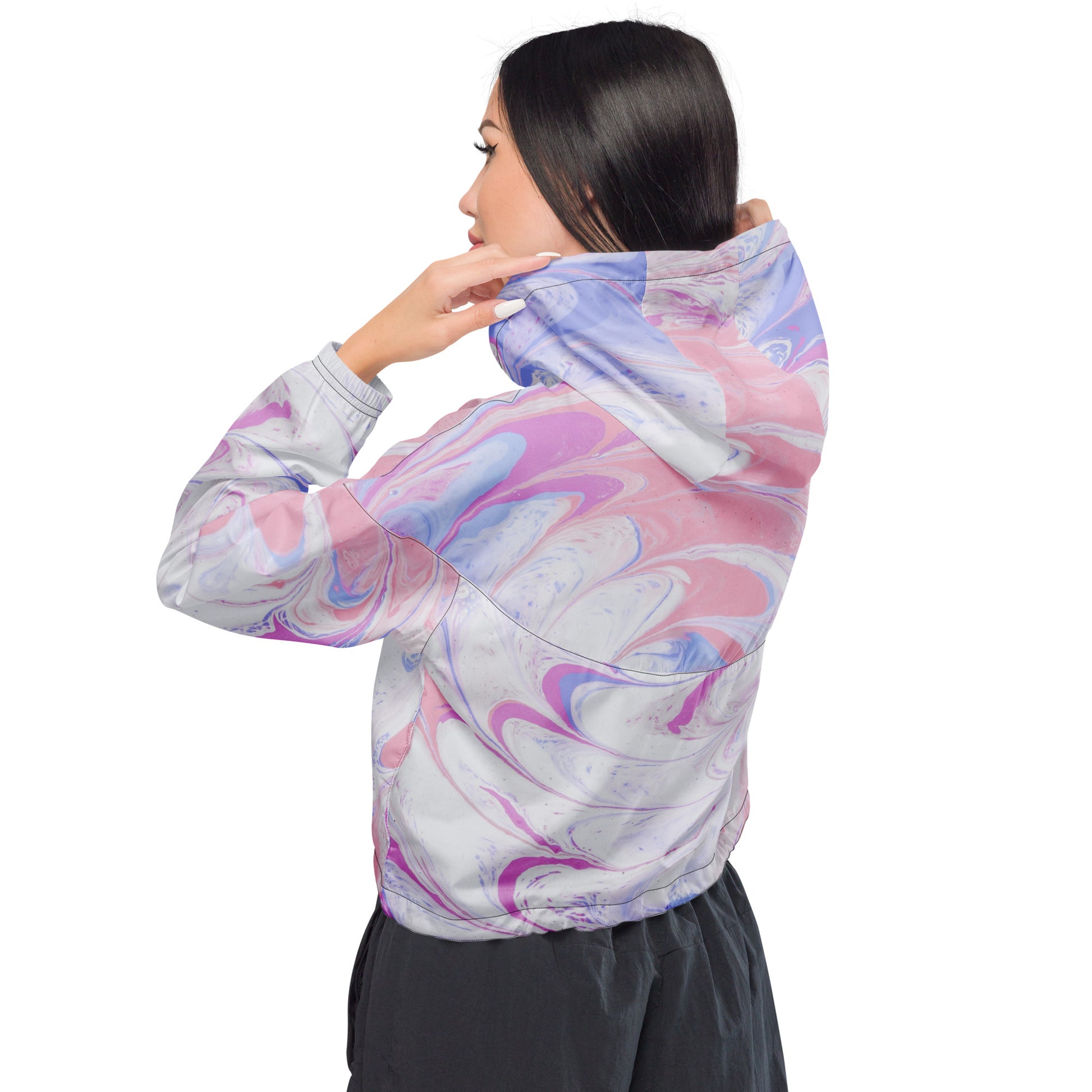 Fluid Colors Flair Women’s Cropped Windbreaker - FLAKOUT