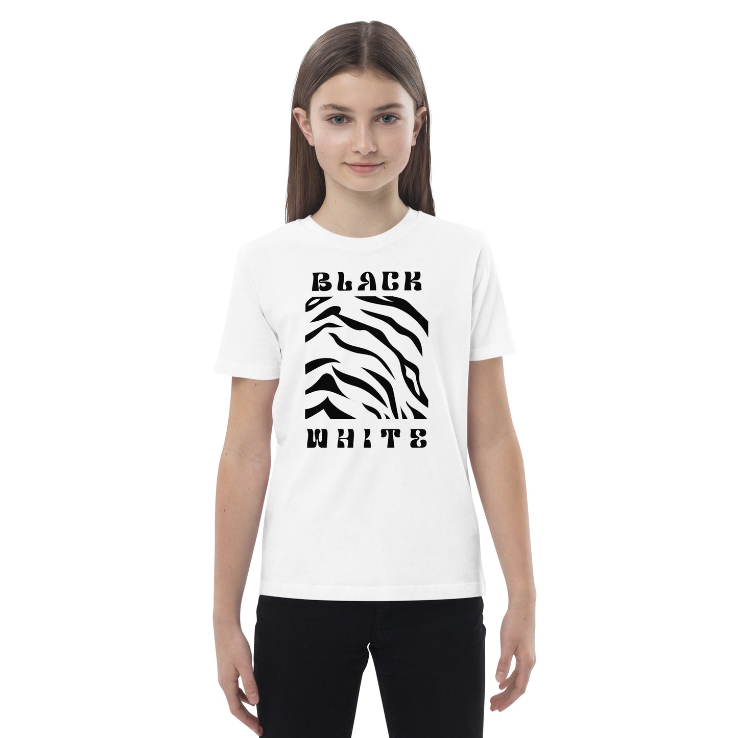 Opulent Onyx Tiger Kid's T-shirt - FLAKOUT