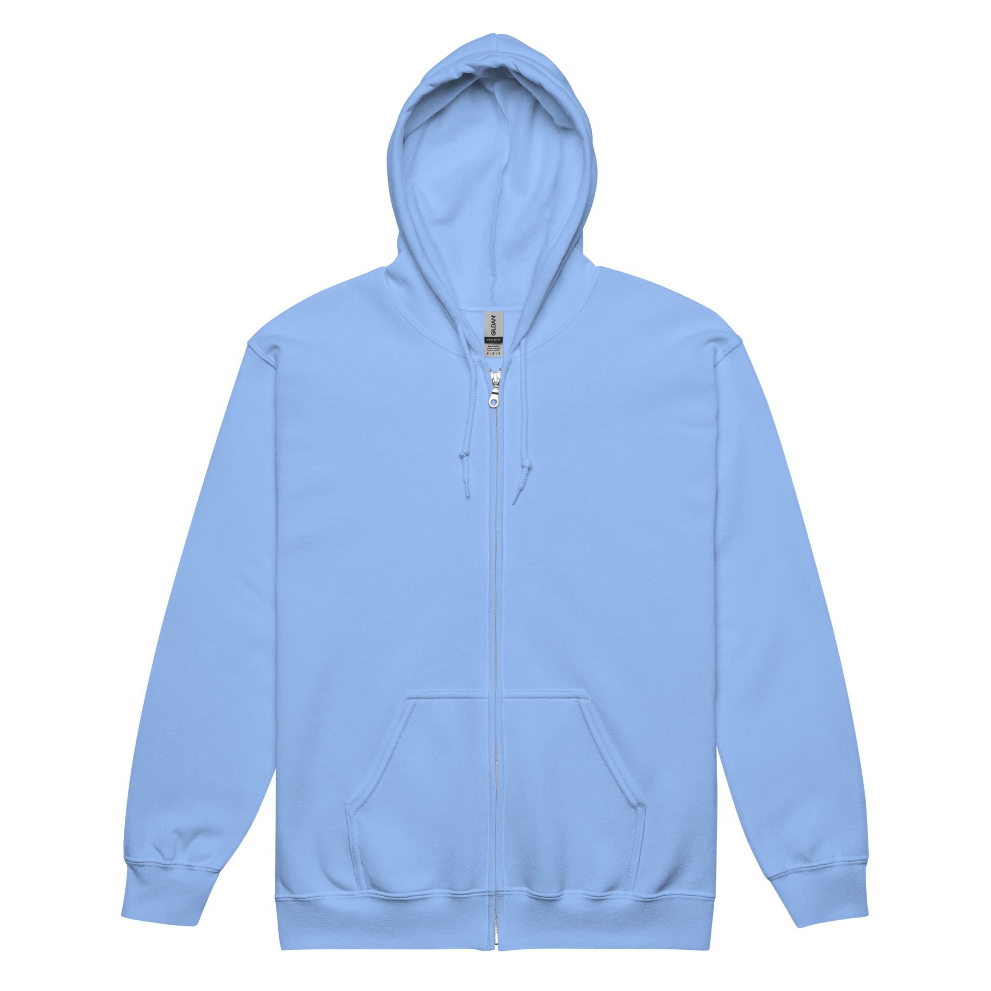 Nebuluxe Brilliance Heavy Harmony Fusion Zip Hoodie - Carolina Blue - FLAKOUT