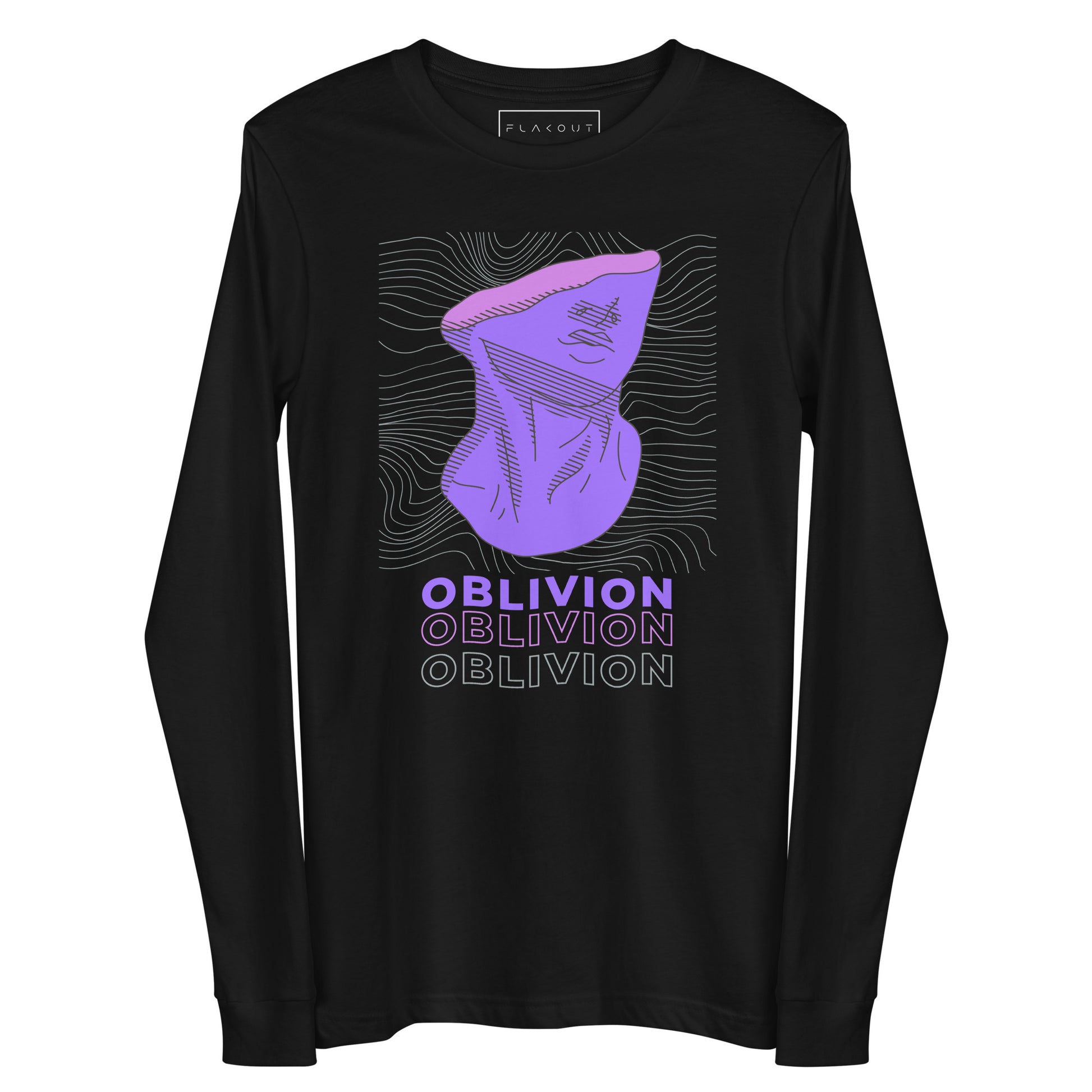 Violet Veil Of Oblivion Long Sleeve Tee - FLAKOUT