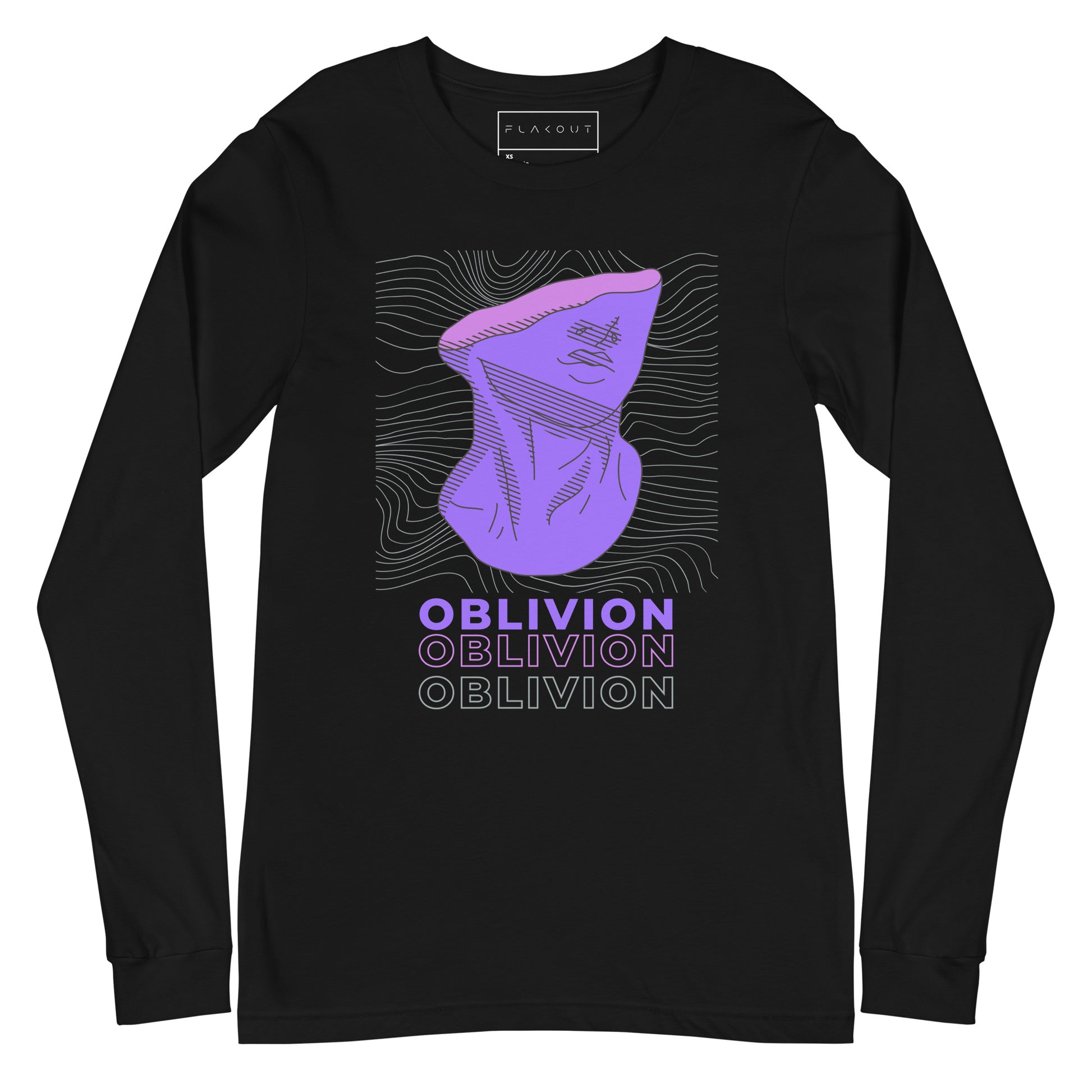 Violet Veil Of Oblivion Long Sleeve Tee - FLAKOUT