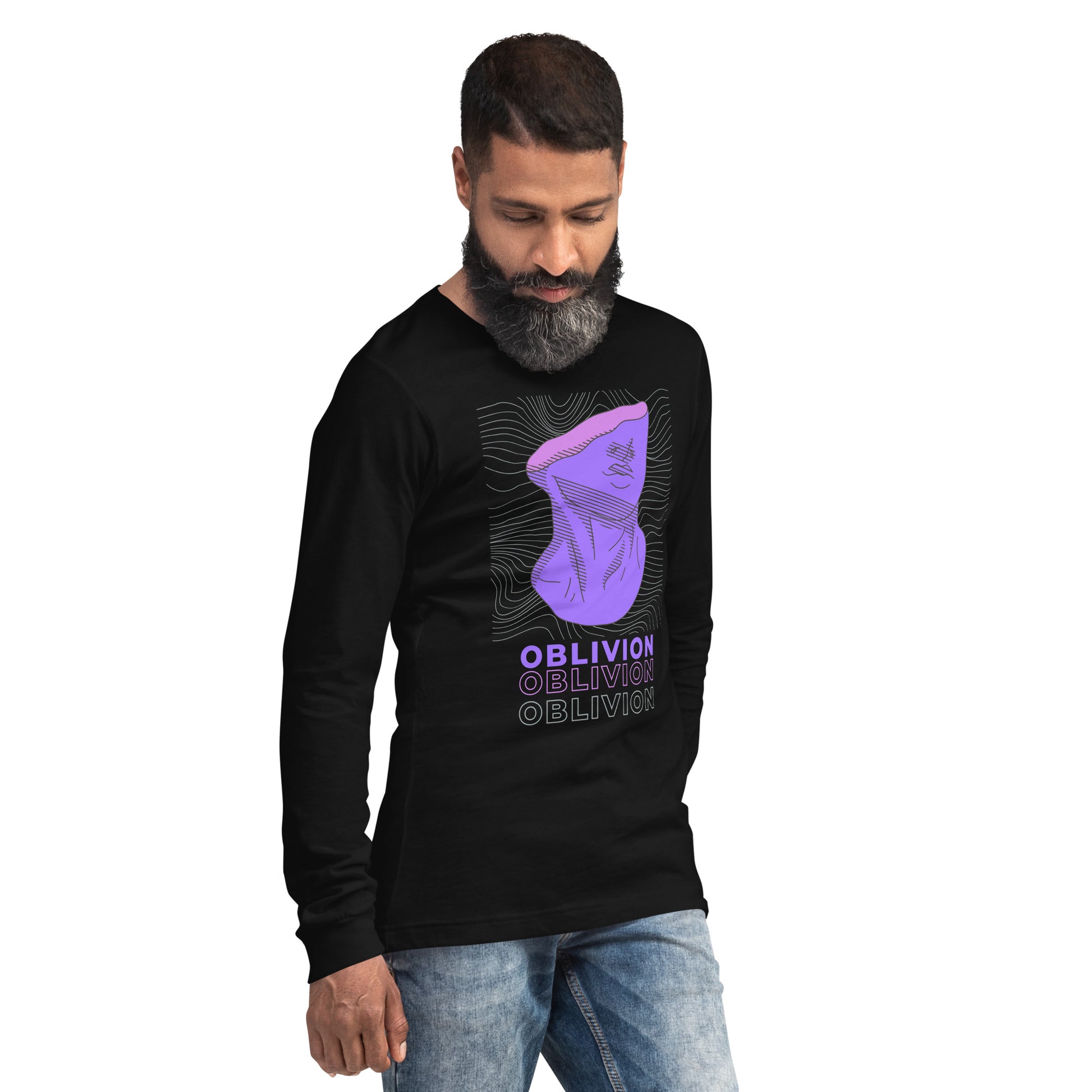 Violet Veil Of Oblivion Long Sleeve Tee - FLAKOUT