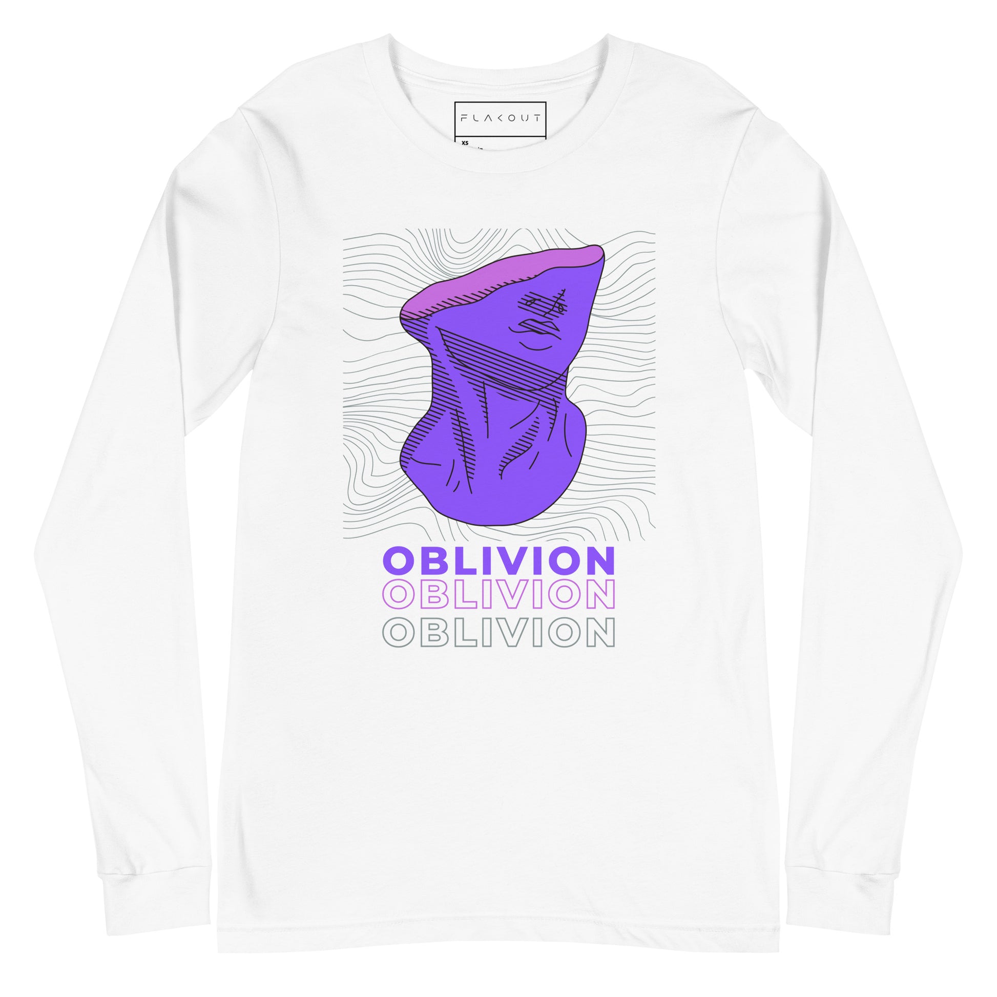 Violet Veil Of Oblivion Long Sleeve Tee - FLAKOUT