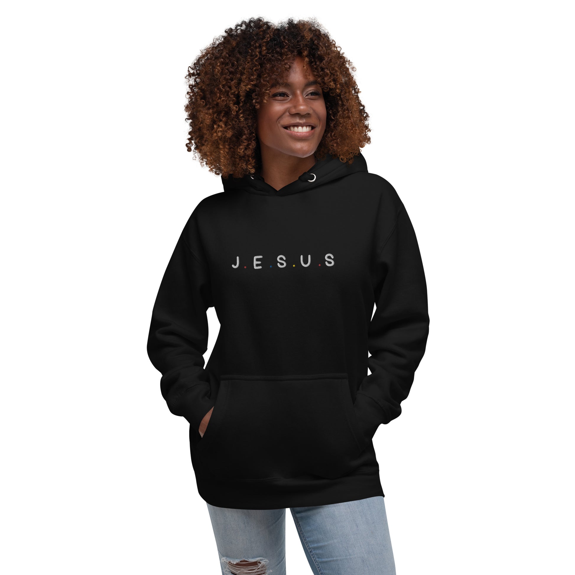 J.E.S.U.S Embroidered Unisex Hoodie - FLAKOUT