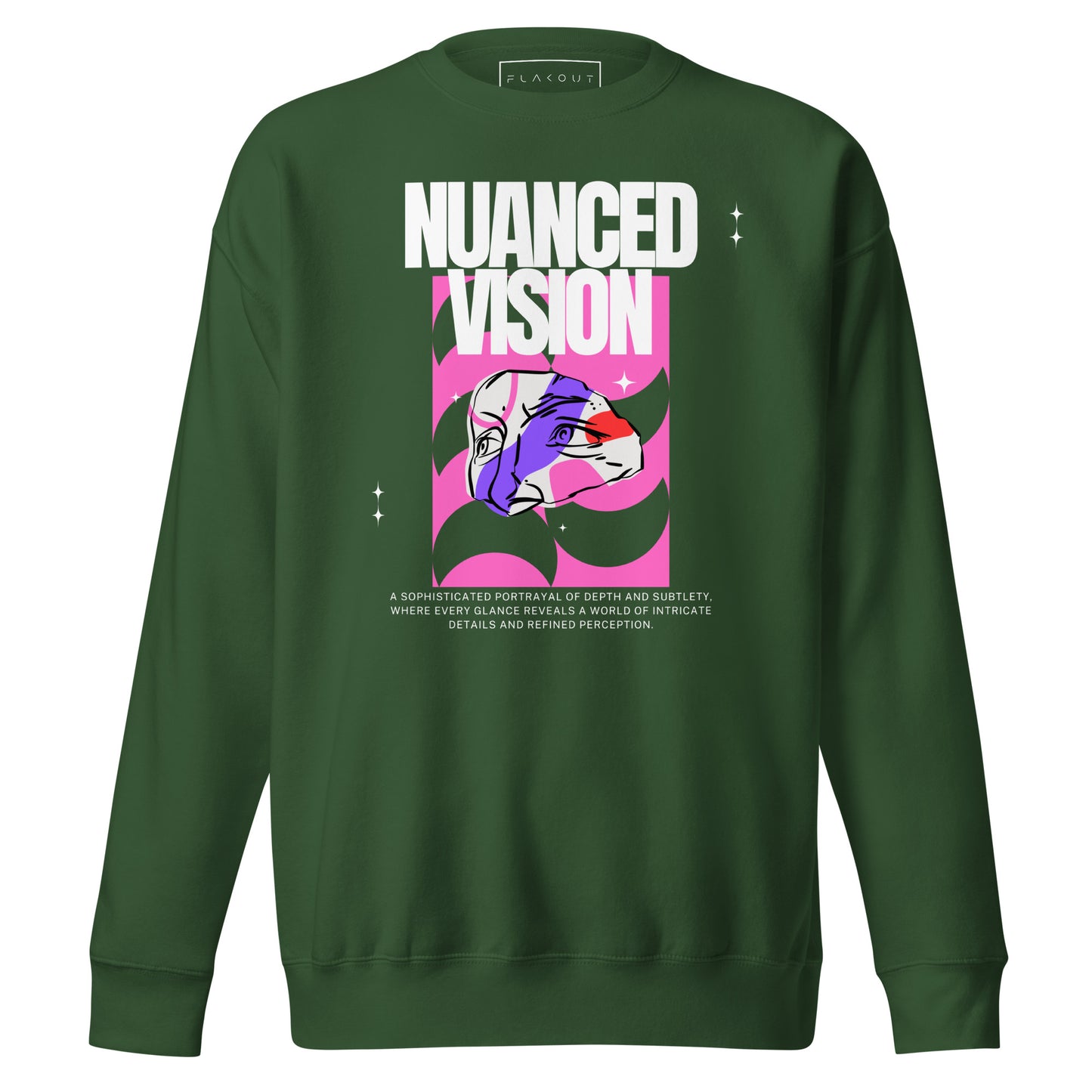 Nuanced Vision Unisex Fleece Sweatshirt - FLAKOUT