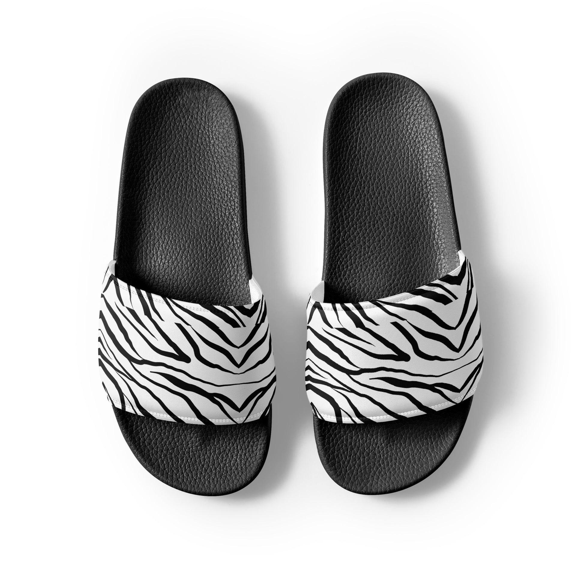 Striped Zebra Vibrance Women's Slides - FLAKOUT