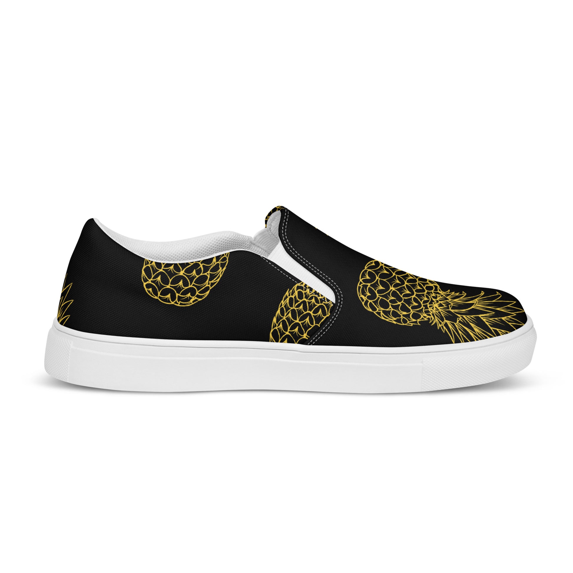 Pineapple Bliss Women's Slip-On Canvas Shoes - FLAKOUT