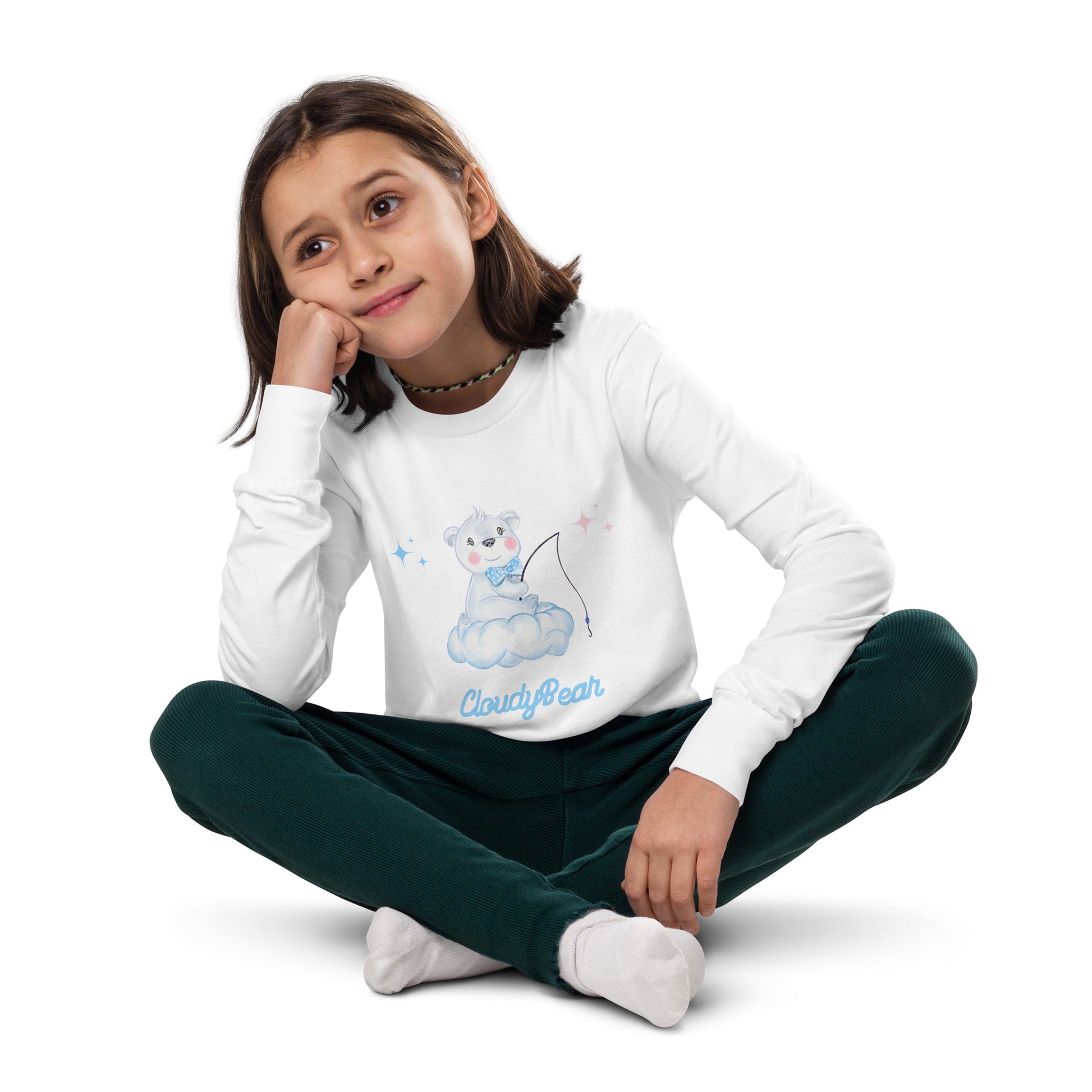 CloudyBear Girl's Long Sleeve Tee - FLAKOUT