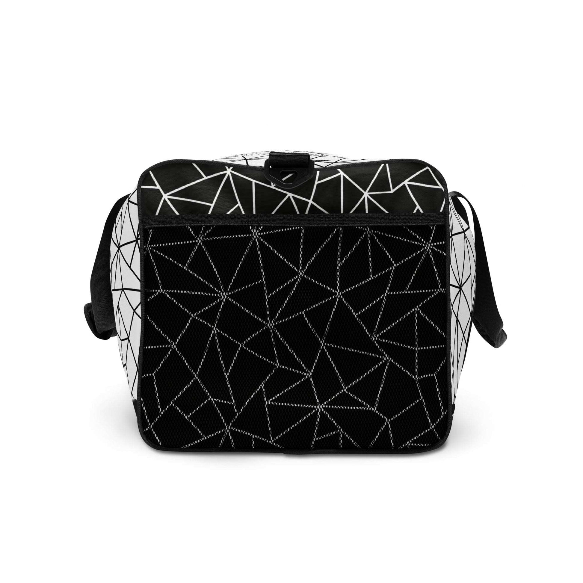 Angular Allure White Duffle Bag - FLAKOUT