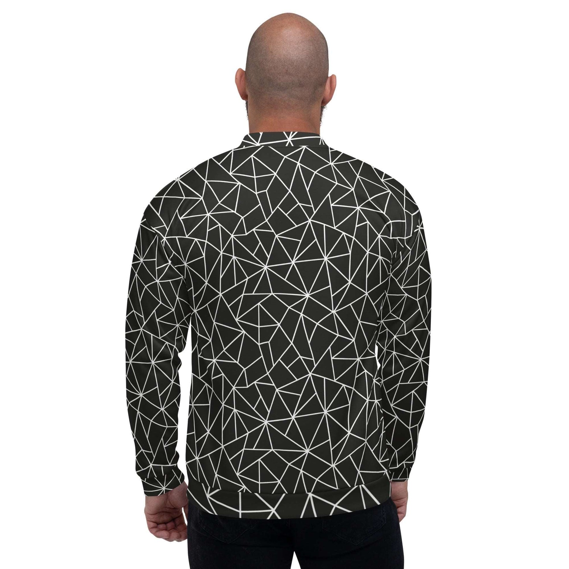 Angular Allure Men's Bomber Jacket - FLAKOUT