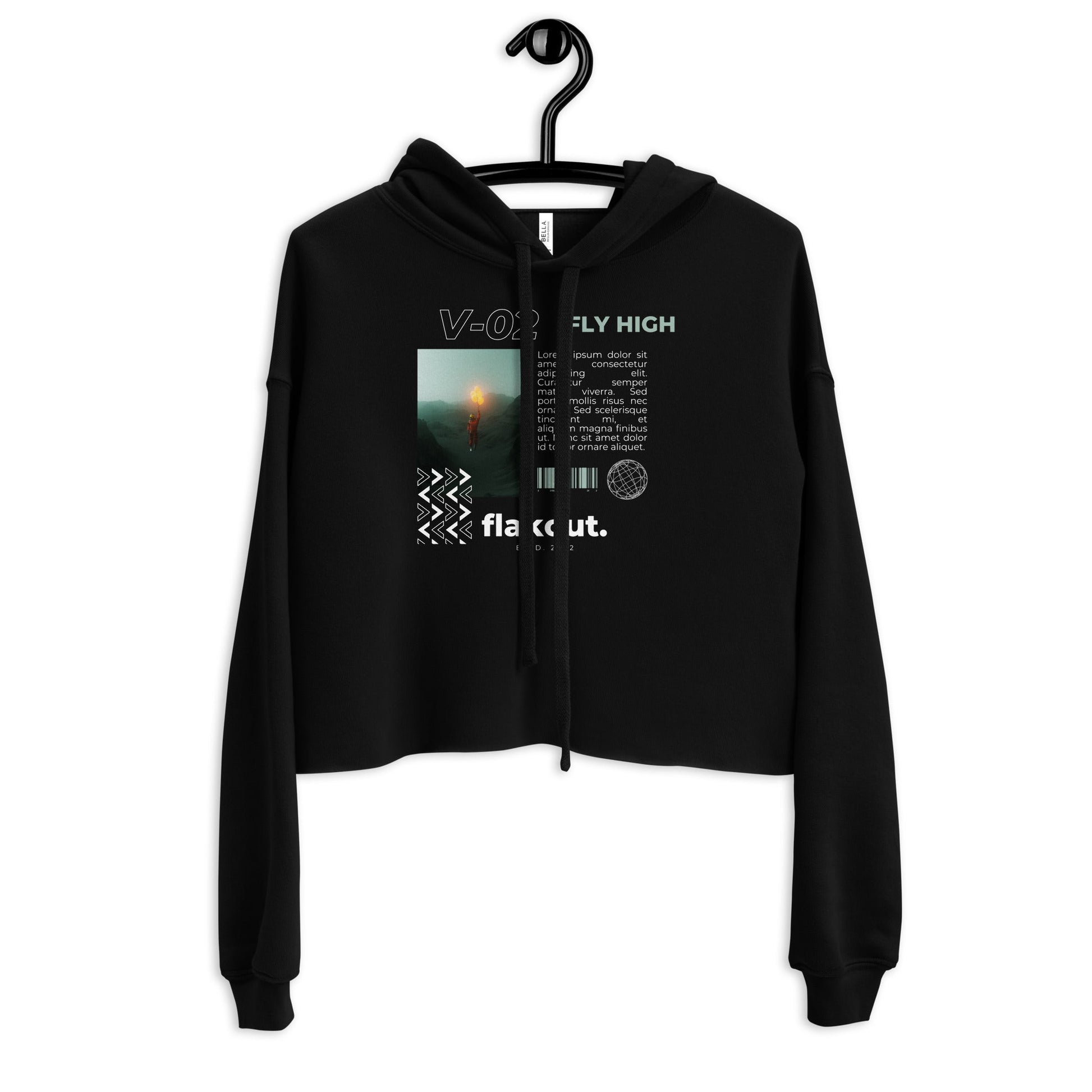 Fly High Voyager Women's Crop Hoodie - FLAKOUT