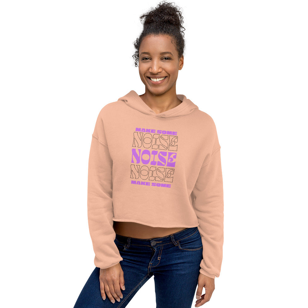 Resonance Make Some Noise Swagger Women's Crop Hoodie - FLAKOUT