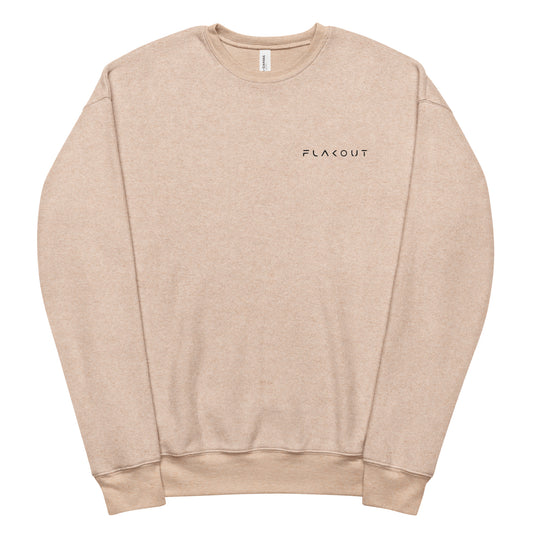 Sueded Fleece Sweatshirt Flakout Embroidered Logo - FLAKOUT