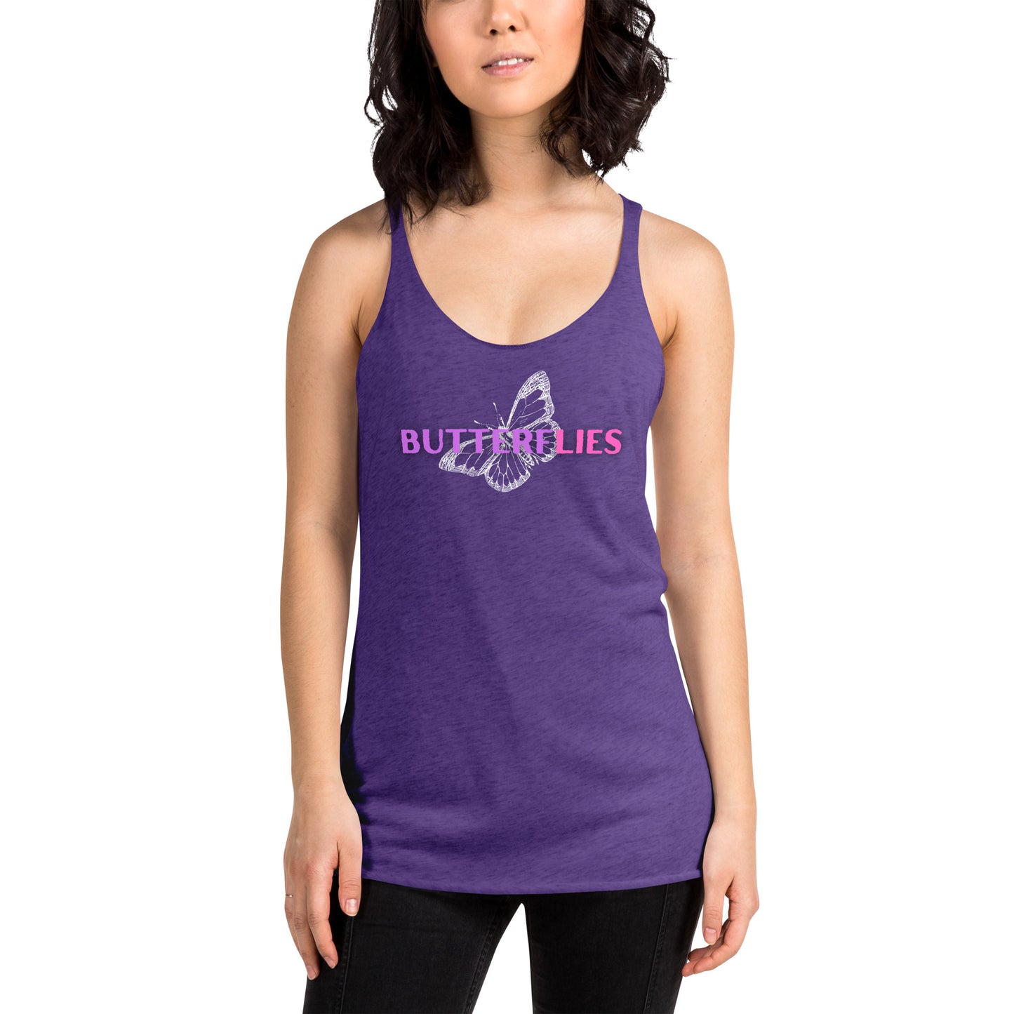 Whispers Of Wings Butterflies Women's Racerback Tank - FLAKOUT